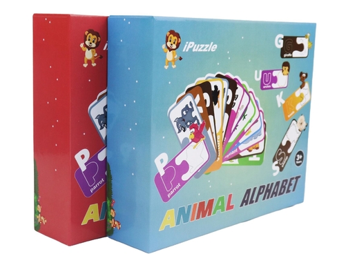 Eco Kids Educational Paper Jigsaw Puzzle Animal Alphabet abc Matching Cards For 3+ Year Olds