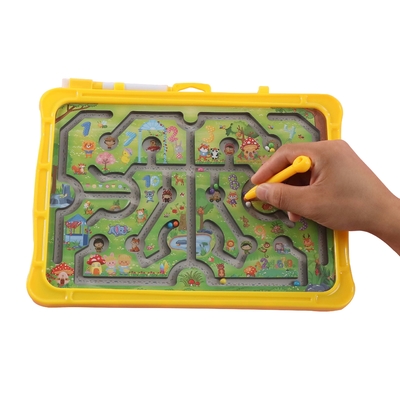 Montessori Educational Animal Magnetic Puzzle Maze Toys With Rolling Beads