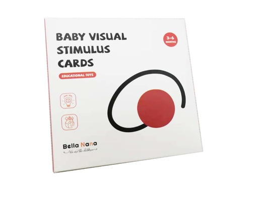 3-6 Months Newborn Visual Stimulation Cards Black And White Contrast Cards