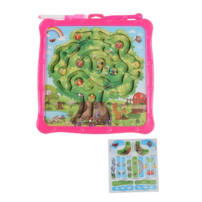 Apple Tree Magnetic Color Maze Puzzle Drawing Board Toy