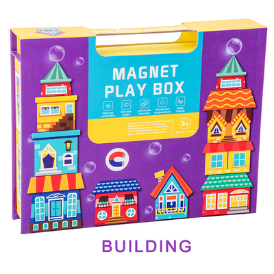 Preschool Magnetic Jigsaw Puzzle Magnet Play Box Building Blocks