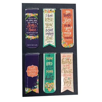 OEM 6pcs Inspirational Magnetic Book Mark Page Marker For Students Stationery