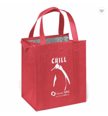 Large Foldable Grocery Thermal Bag Cooler Bag 80gsm NonWoven
