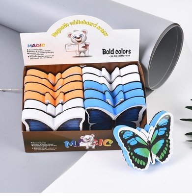 EVA Magnetic Whiteboard Dry Eraser Felt Chalk Eraser Butterfly
