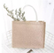 Silk Screen Plain Shopper Shopping Bag Customized Handmade Gift Beach Hemp Jute Bags