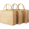 Reusable Printed Jute Bags Tote Burlap Bag For Grocery Shopping Packing