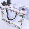 Matt Laminated Gusset Paper Bag Packaging Art Paper Luxury Gift Bags With Flower