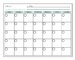 Thick Horizontal Magnetic Fridge Monthly Planner Dry Calendar Erase Board 16.9 X 13inch