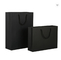 ODM Matte Lamination Paper Bag Packaging Custom Logo Black Shopping Bag