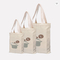 Eco Friendly Canvas Cotton Fabric Bag Gusset Tote Bag 570gsm For Shopping