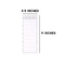 CMYK Magnetic Fridge Notepads Shopping Grocery List Pad For School