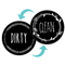 Personalised magnet Circle Dirty Dishwasher Clean Sign Target