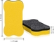 Blackboard Magnetic Dry Eraser Yellow Bone Shape 2.76 *1.57 Inch
