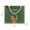 Custom Printed Jute Tote Bags Laminated Patterned Burlap Handbag