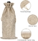 Resuable Drawstring Printed Jute Bags Gift Bags for Wine