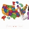 44 Pieces Magnetic USA Map Puzzle Fun Geography For Kids Ages 4+