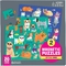 Cats Dogs Magnetic Jigsaw Puzzle 6.5 x 6.5&quot; Multicolor