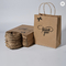 Recyclable Paper Bag Packaging Brown Black Custom Kraft Shopping Paper Bags With Handle
